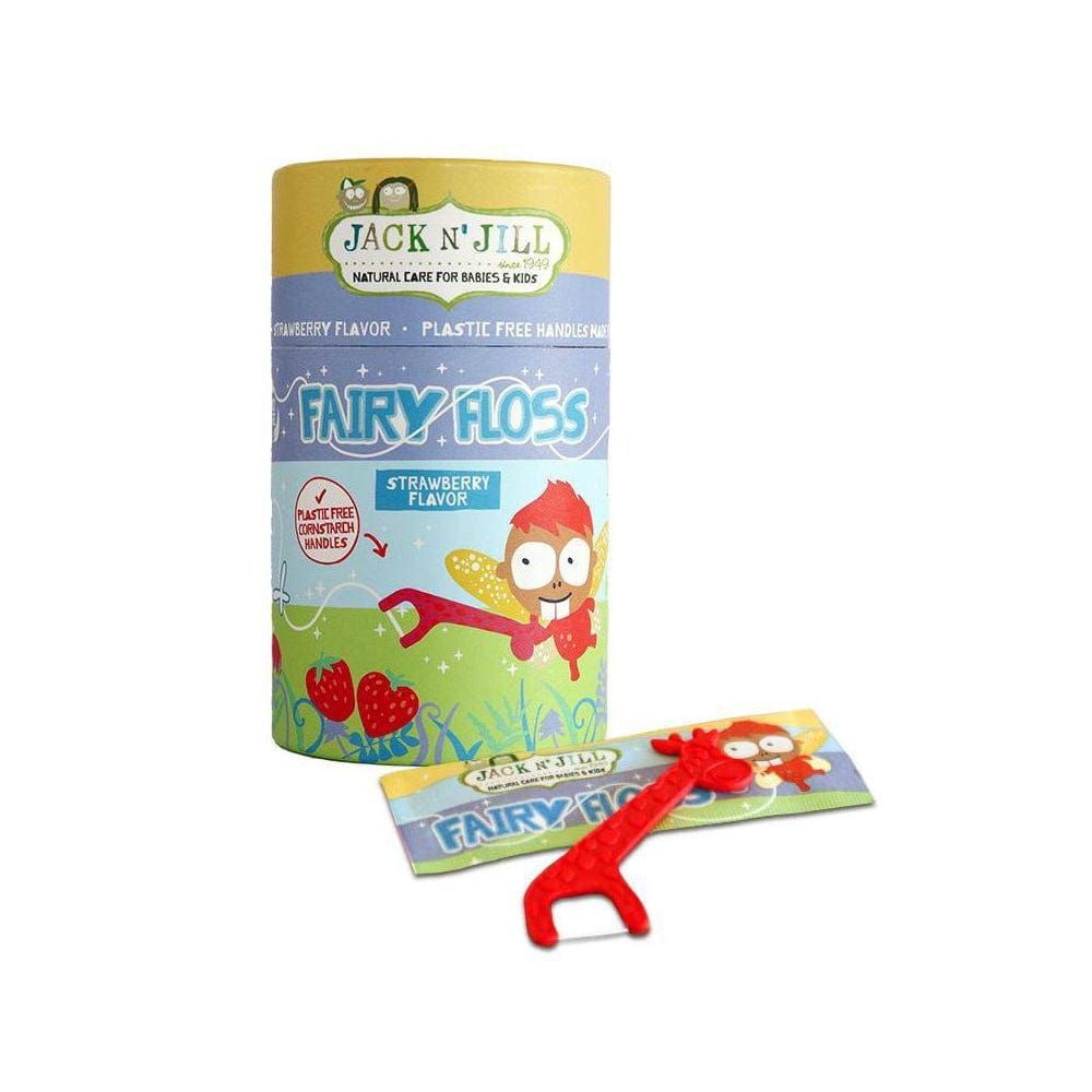 Jack n' Jill fairy floss packaging with a cartoon character on a white background