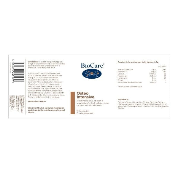 Biocare Osteo Intensive Powder 165g