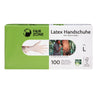Fair Zone Sustainable Natural Rubber Latex Gloves L 100 Pieces- Plastic Free, sustainable, natural rubber