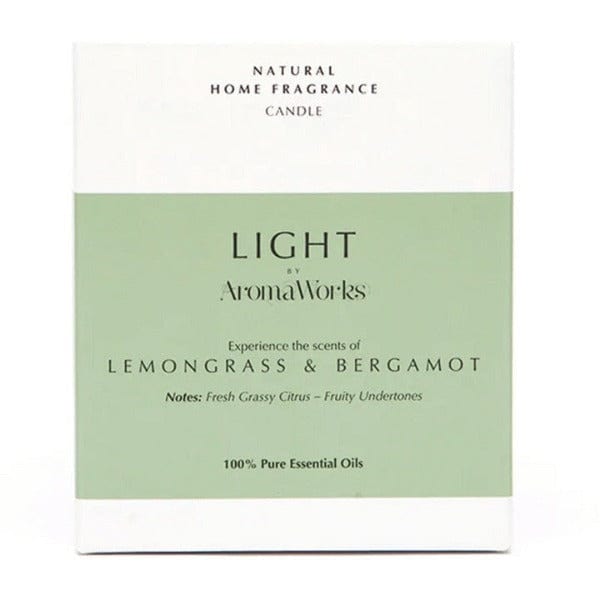 AromaWorks Lemongrass & Bergamot Candle Down to Earth Healthfood Store