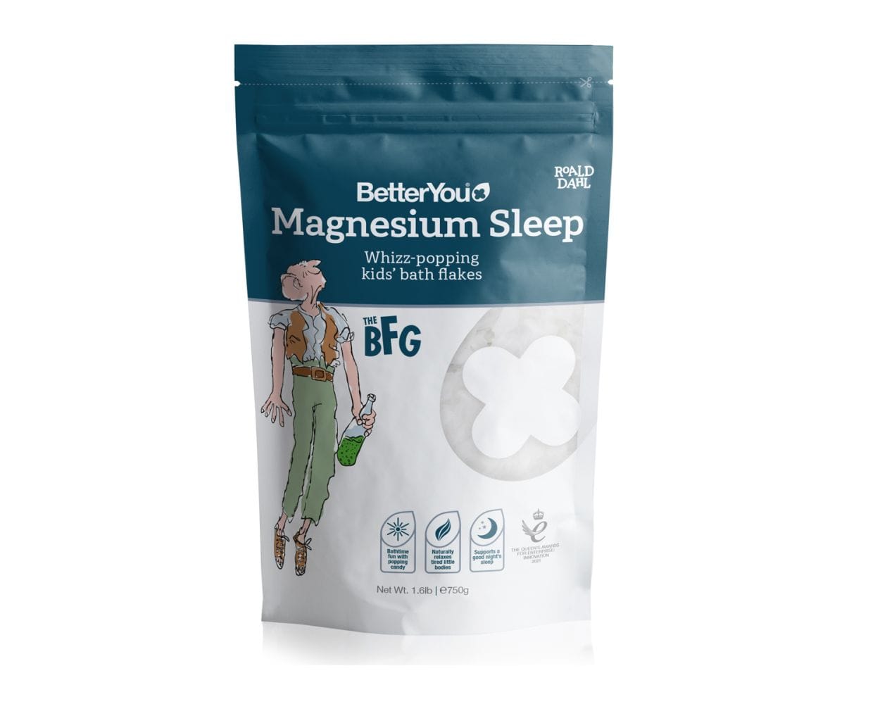 BetterYou Kids Magnesium Sleep Whizz-Popping Bath Flakes