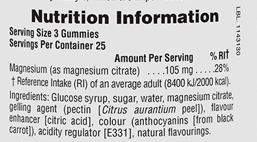 Natures Plus Magnesium Citrate 105mg 75 Gummies