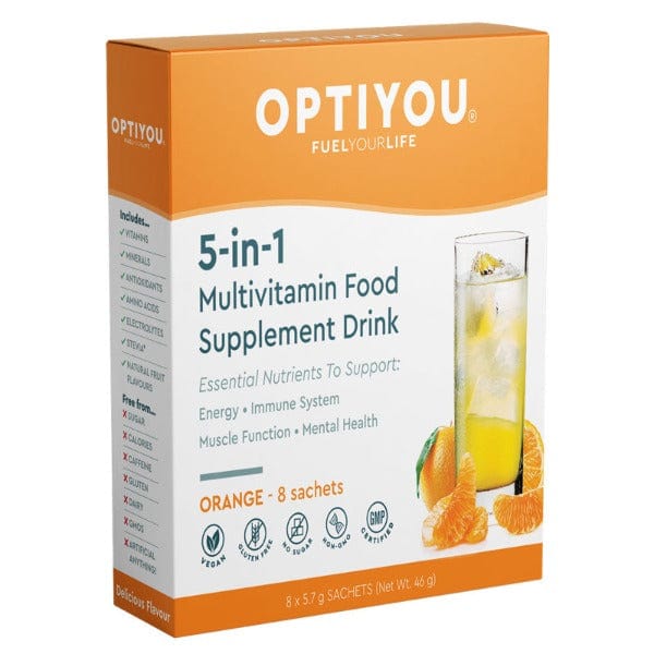 Optiyou 5-in-1 Vegan Multivitamin & Electrolyte Drink Sachets