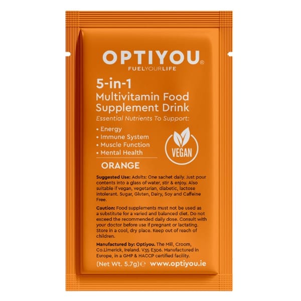 Optiyou 5-in-1 Vegan Multivitamin & Electrolyte Drink Sachets