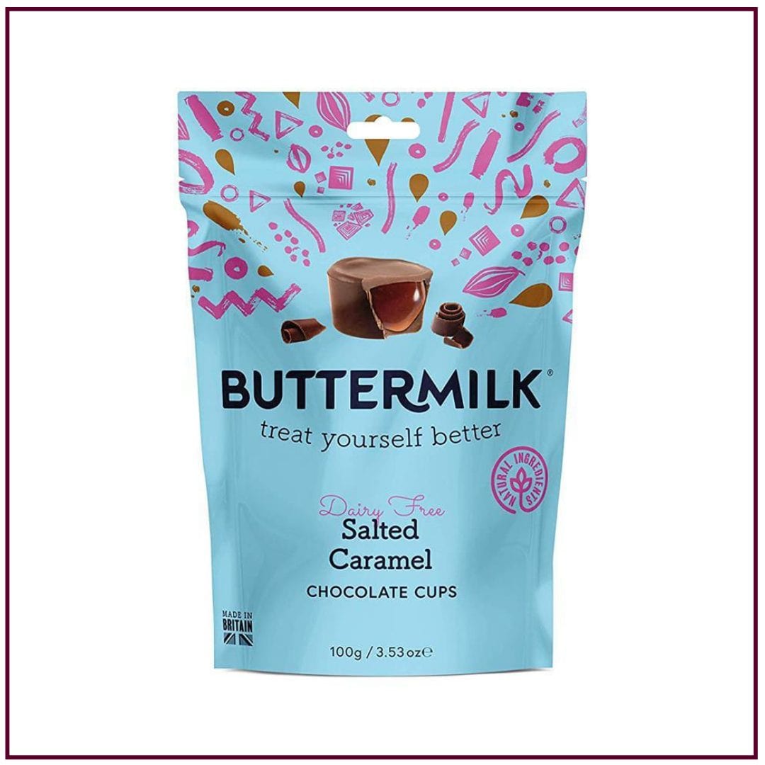 Buttermilk Vegan Salted Caramel Cups 100g