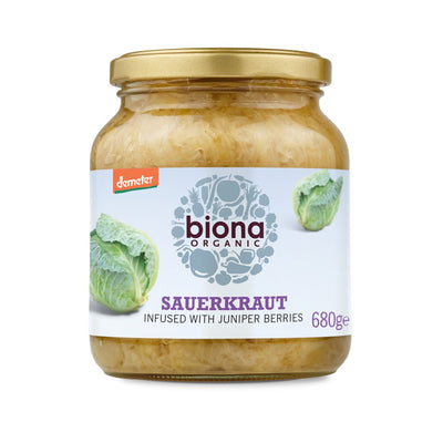 Biona Sauerkraut infused with juniper berries680g