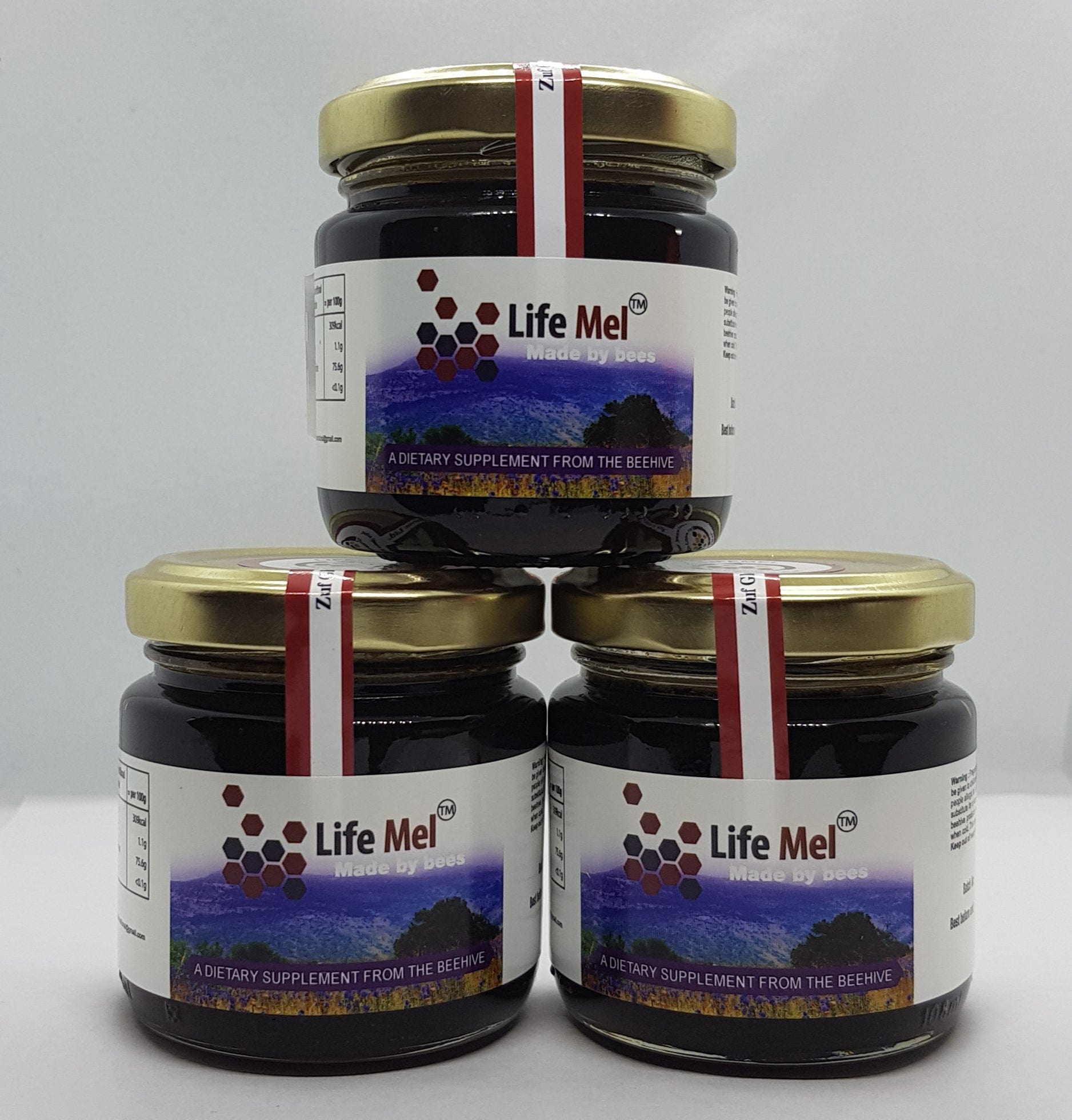 3 x LifeMel Honey 120g