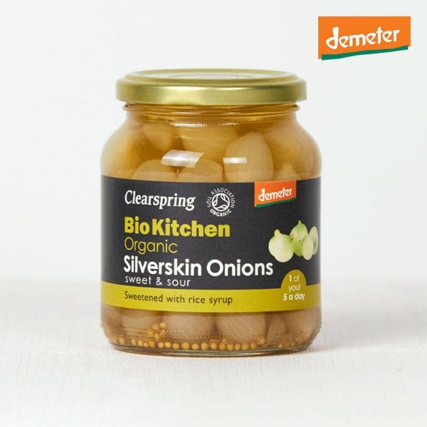 Clearspring Organic Silverskin Onions Sweet & Sour 350g