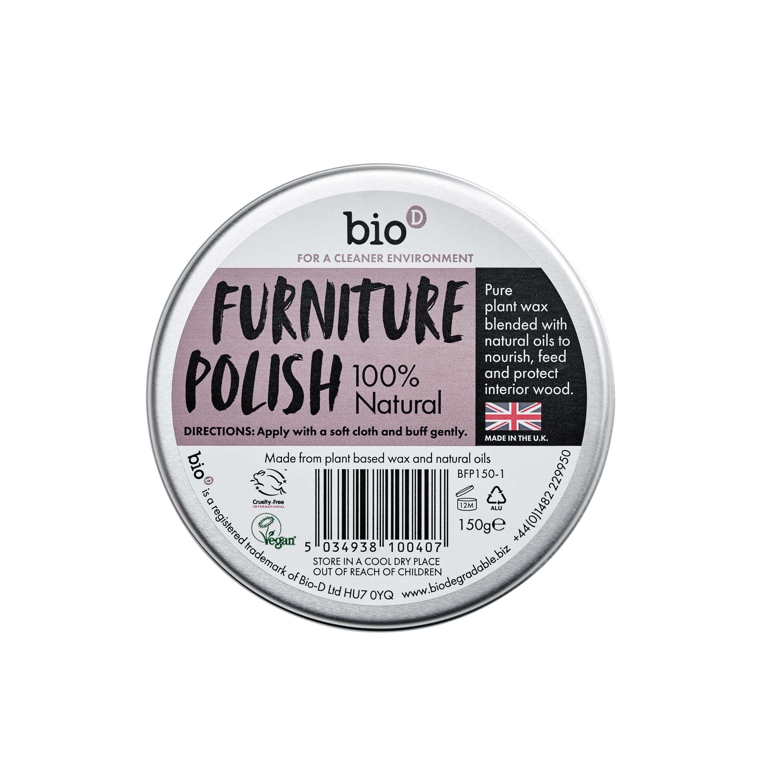 Bio-D Furniture Polish 150g