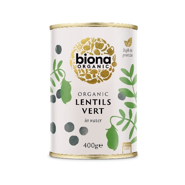 Biona Organic Lentils Vert (Puy) Can 400g