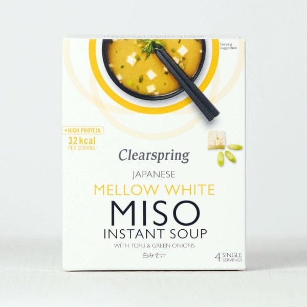 Clearspring Instant Miso Soup Mellow White with Tofu (4x10g)