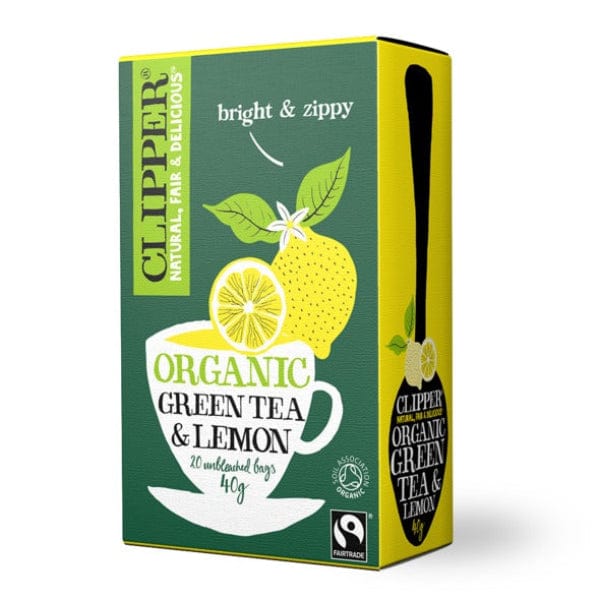 Clipper Organic Green Tea With Lemon 20 Tea Bags