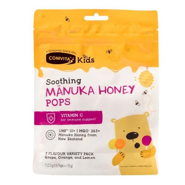 Comvita Kids Manuka Lollipops 3 flavours -15 lollipops