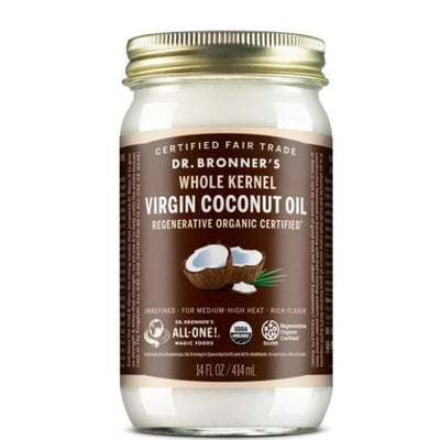 Dr Bronner's Virgin Coconut Oil-Buy Online & Instore at Down To Earth Healthfood Store & Homeopathic Dispensary, Dublin, Ireland.