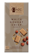 iChoc Organic White Nougat Crisp Vegan Chocolate 80g