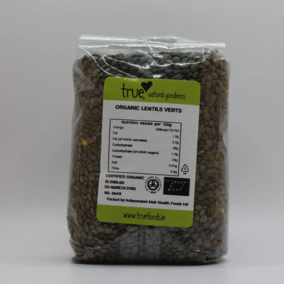 Organic Green Lentils Verts (Puy) 500g