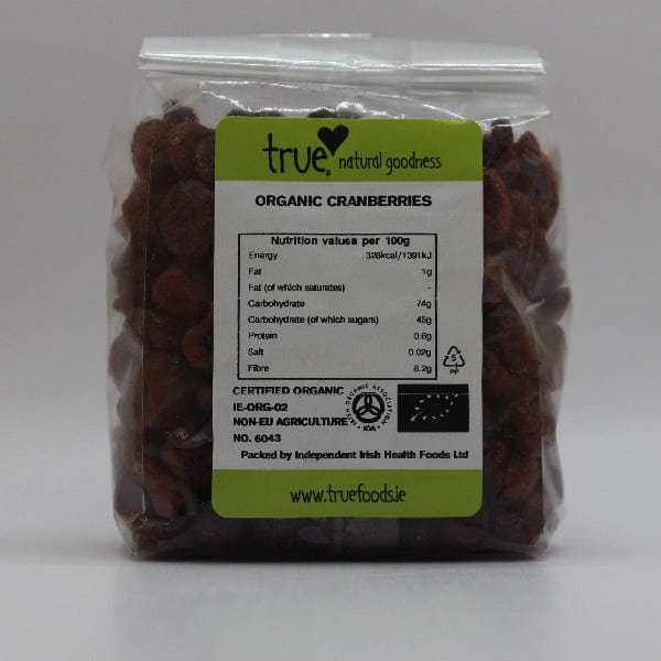 Organic Cranberries 250g