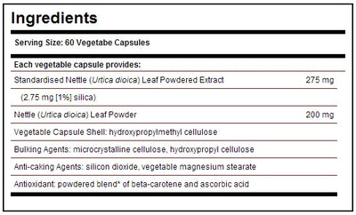 Solgar Nettle Leaf Extract 60 Veg Caps