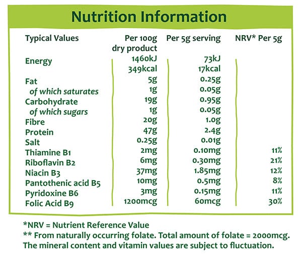 Marigold Engevita Protein & Fibre Yeast Flakes 100g