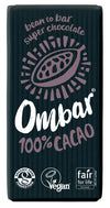 Ombar Organic 100% Cacao Raw Chocolate Bar 35g
