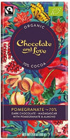 Chocolate and love Pomegranate chocolate