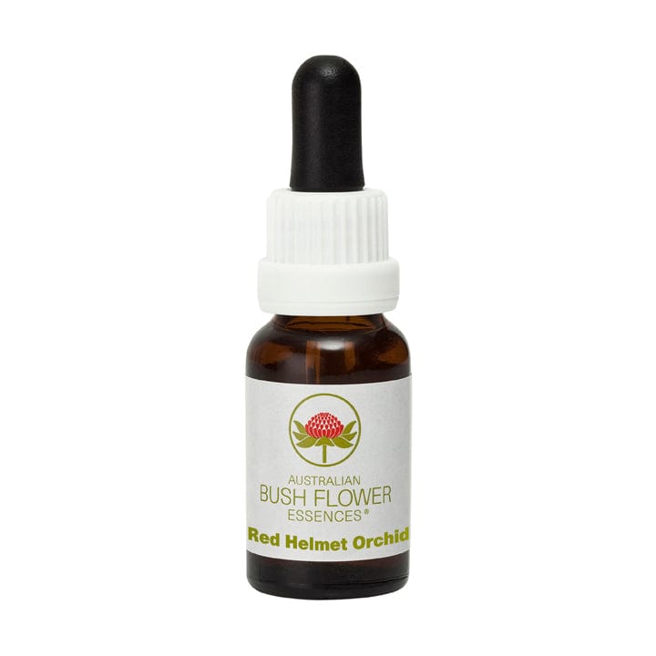 Australian Bush Flower Essences Red Helmet Orchid 15ml