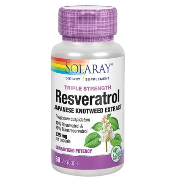 Solaray Triple Strength Resveratrol 225mg 60 Caps