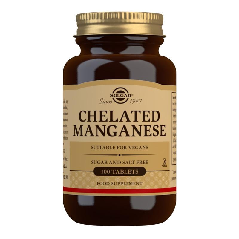 Solgar Chelated Manganese 100 Tabs