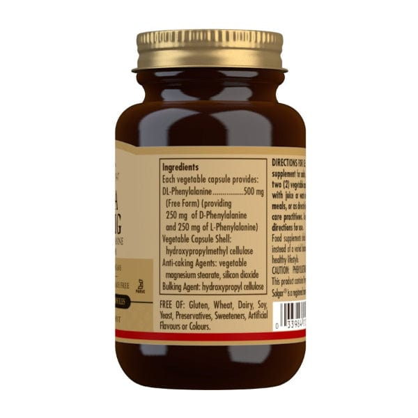 Solgar DLPA (DL-Phenylalanine) 500mg 50 Veg Caps