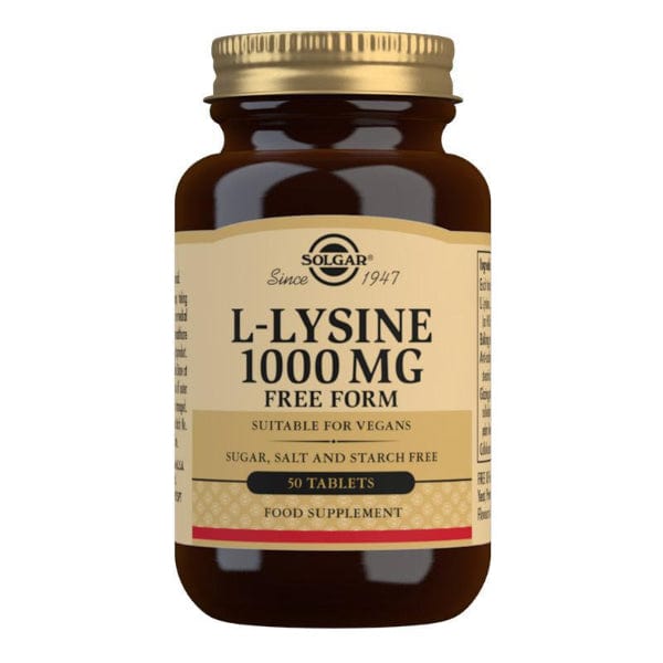 Solgar L-Lysine 1000mg 50 Tabs