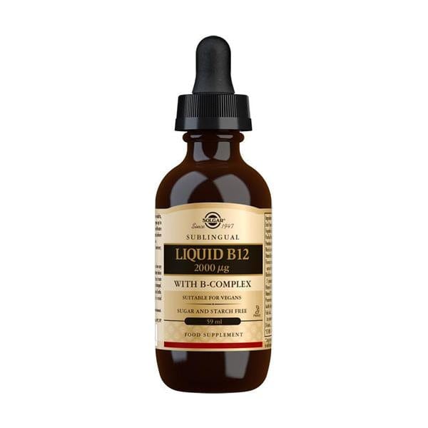 Solgar Liquid B12 2000 mcg with B-Complex 59 ml