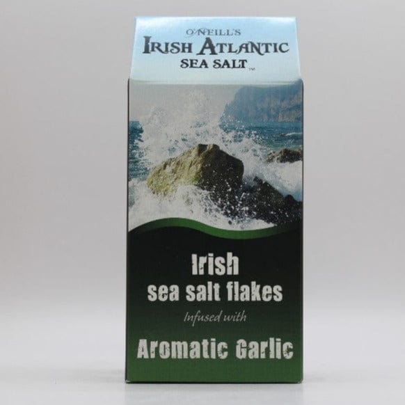 Irish Atlantic Sea Salt Flakes With Garlic 110g Down to Earth