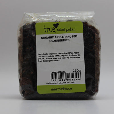 Organic Apple-Infused Cranberries 250g