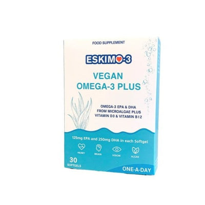 Eskimo 3 Vegan Omega-3 Plus 30 Softgels