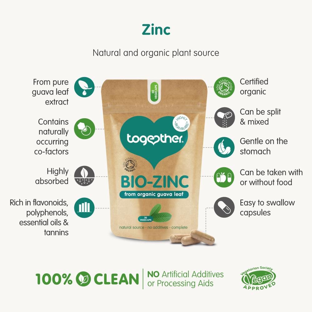 Together Organic Zinc 30 Caps