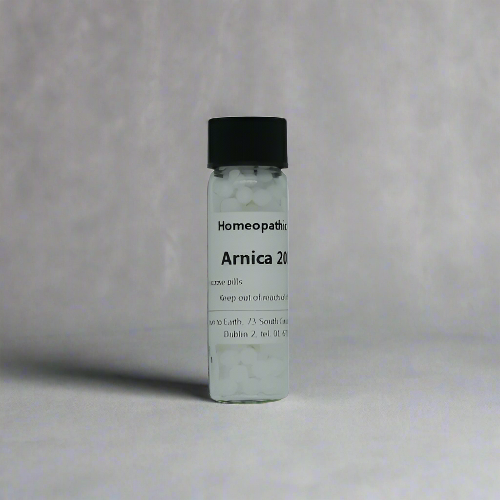 Arnica 200c pills Homeopathic Remedy, Commonly used after childbirth or surgery.
