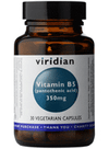 Viridian Vitamin B5 (Pantothenic Acid) 350mg 30 Veg Caps