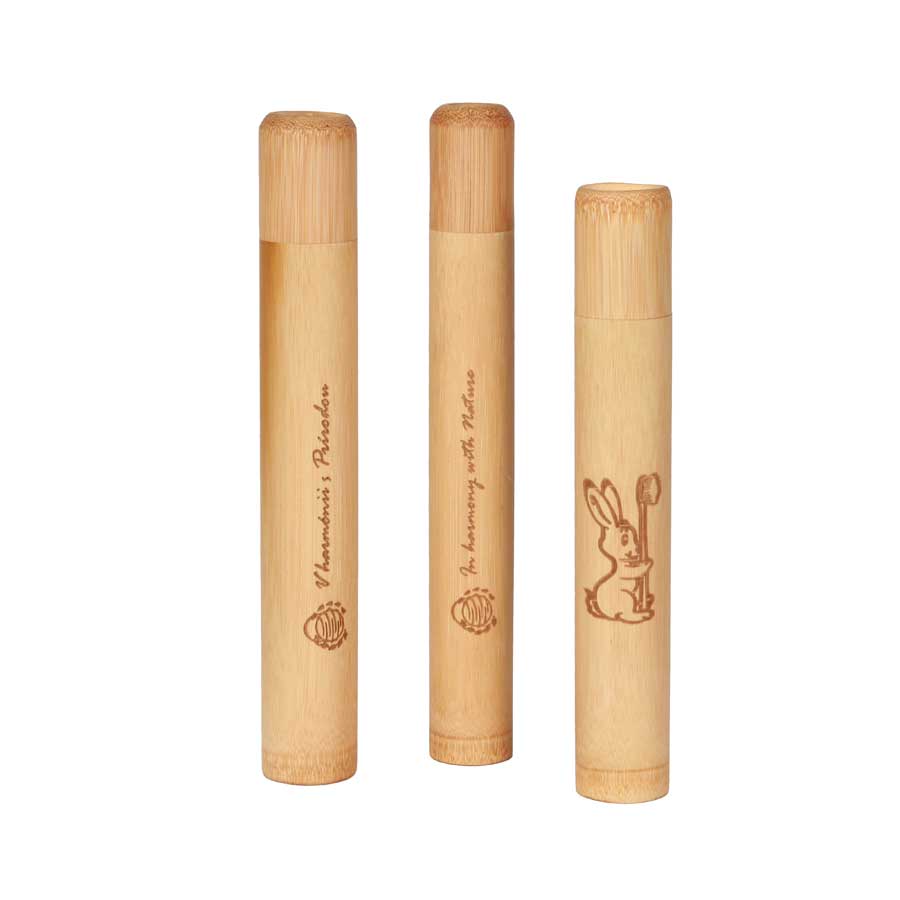 Curanatura Bamboo Toothbrush Travel Case