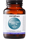 Viridian Betaine HCl with Gentian Root 650mg 90 Caps