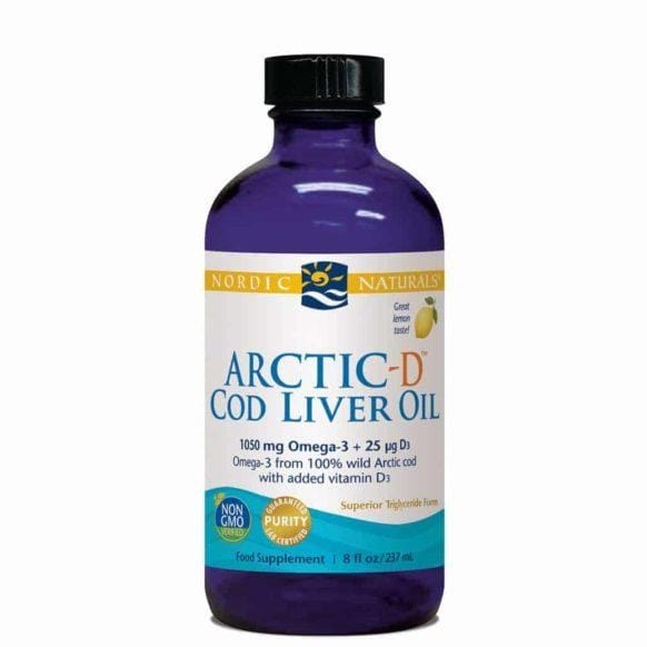 Nordic Naturals ArcticD Cod Liver Oil 237ml Down to Earth Healthfood