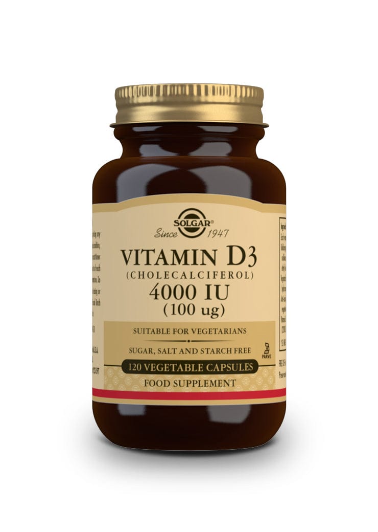 Solgar Vitamin D3 4000 IU (100 µg) Veg Caps