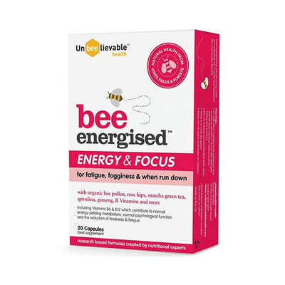 Unbeelievable Bee Energised Energy and Focus 20 Caps