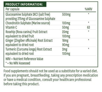 Natures Aid Glucosamine & Chondroitin Complex 90 Caps