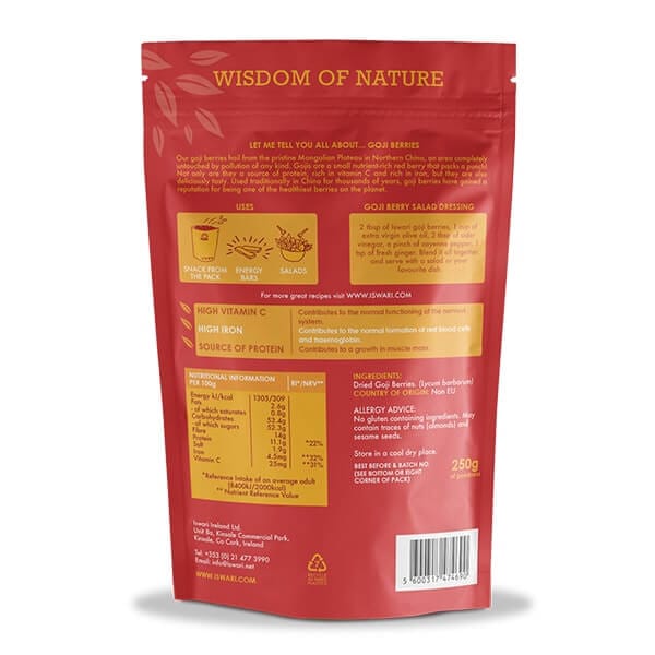 Iswari Organic Goji Berries 125g