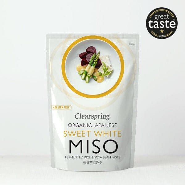 Clearspring Organic Sweet White Miso Paste - Pasteurised 250g Pouch 