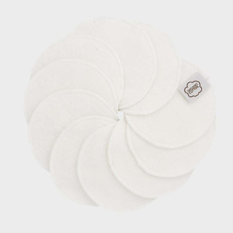 ImseVimse Organic Cotton Terry Cleansing Pads 10 Pack