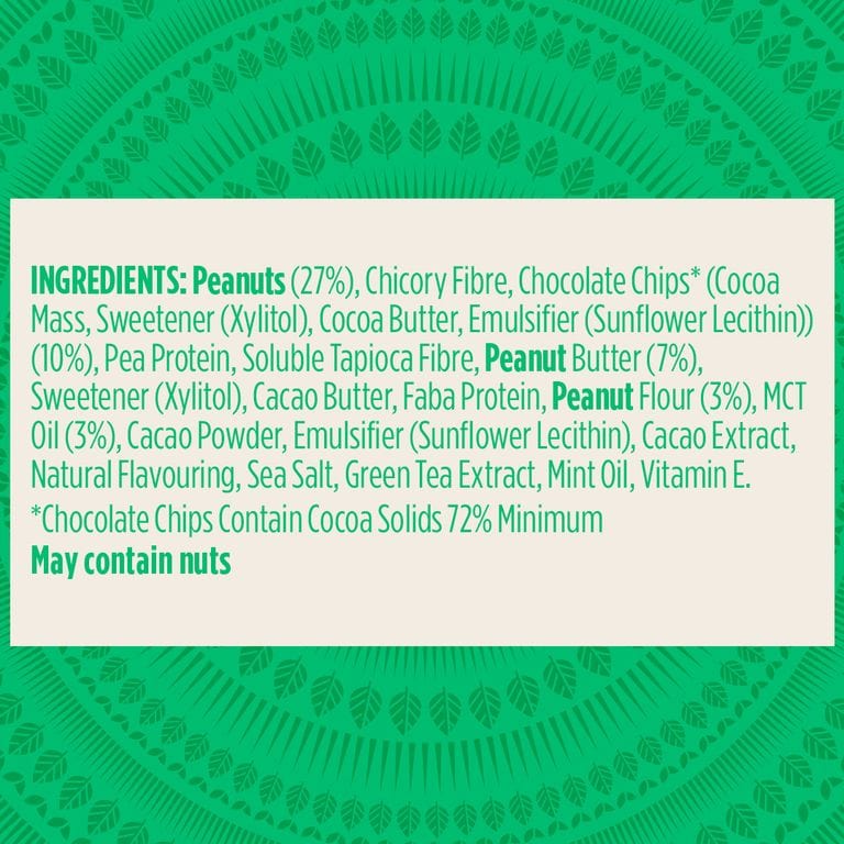 Pulsin Mint Choc & Peanut Keto Bar 50g