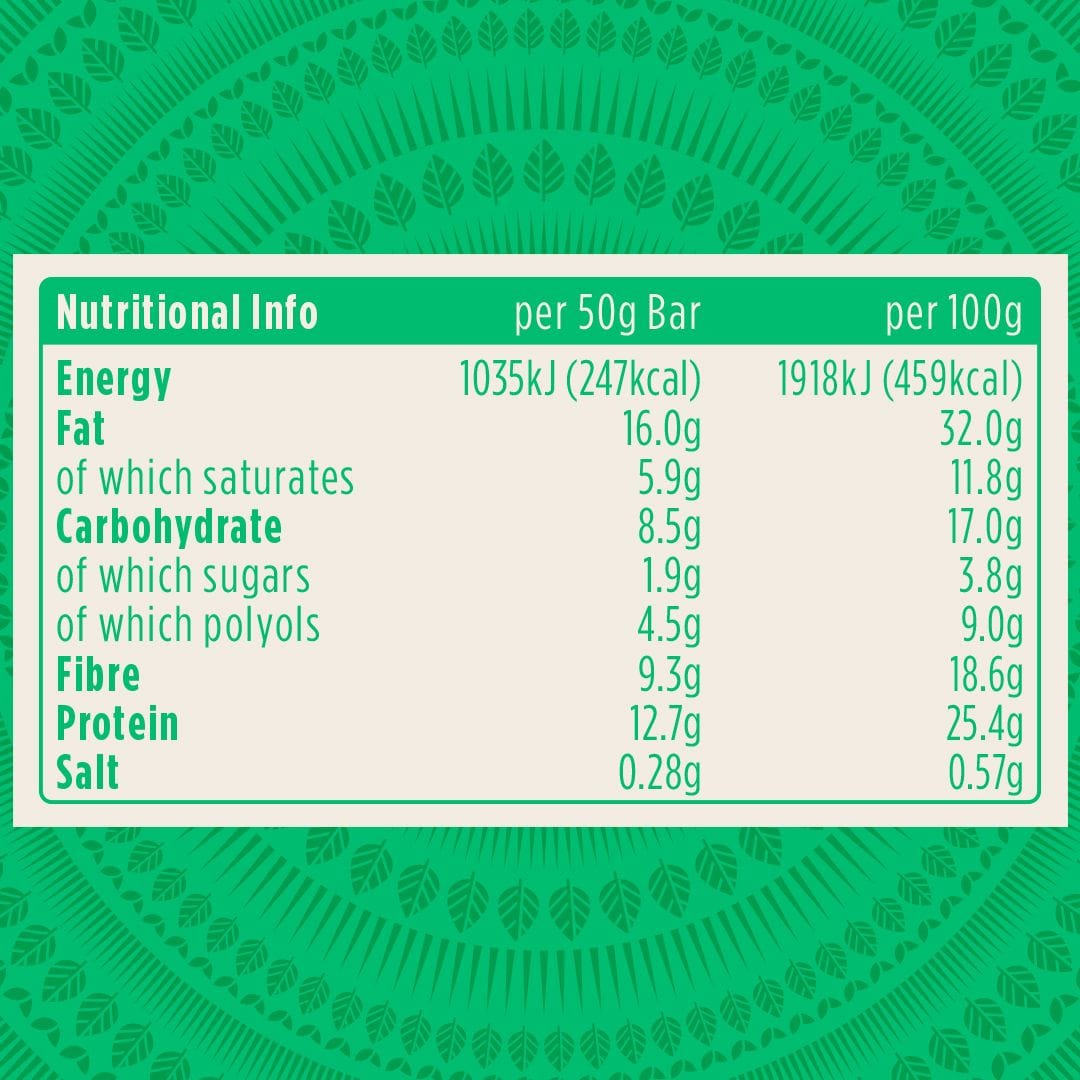 Pulsin Mint Choc & Peanut Keto Bar 50g