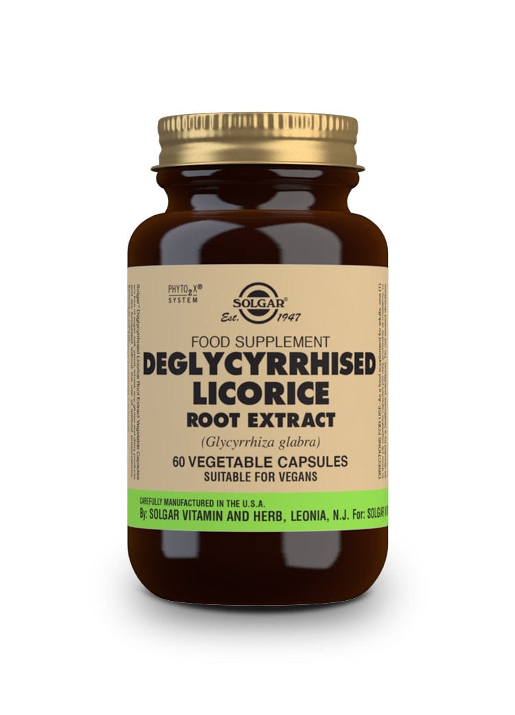 Solgar Deglycerrized Licorice Root Extract 60 Veg Caps