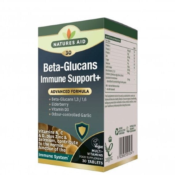 Natures Aid Beta Glucans Immune Support + 30 Tabs